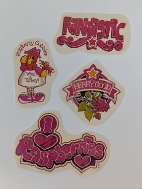 Celebrity Mark 1 Vintage Stickers Raspberry Set